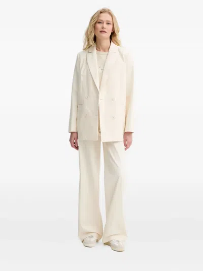 Apc Double-breasted Blazer In Neutral