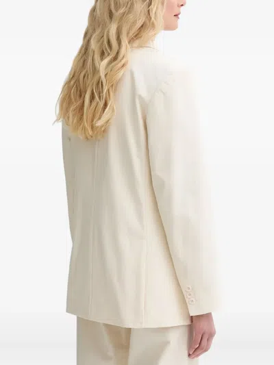 Apc Double-breasted Blazer In Neutral