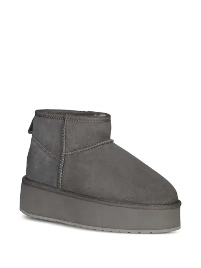 Emu Australia Platform Sheepskin-lined Boots In Gray