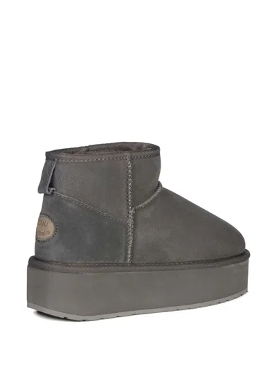 Emu Australia Platform Sheepskin-lined Boots In Gray