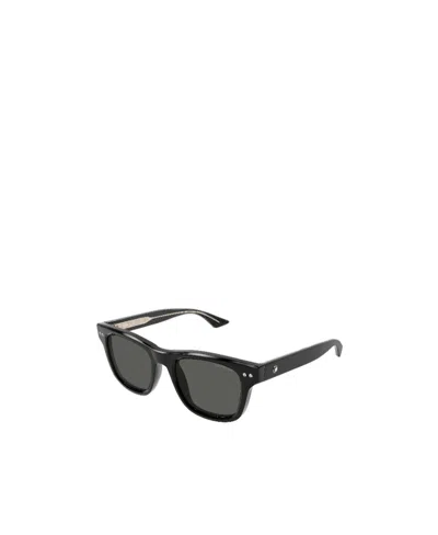 Montblanc Eyewear Rectangular Frame Sunglasses In Black