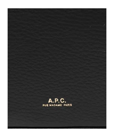 Apc A.p.c. Women Vera Leather Shoulder Bag In Black