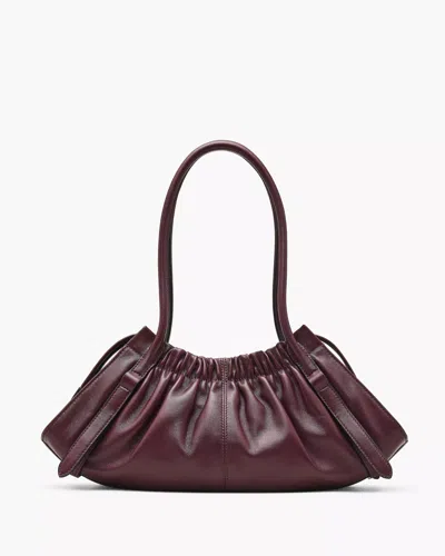 Marc Jacobs Womens Dark Plum Cristina Logo-plaque Leather Satchel Bag In Purple