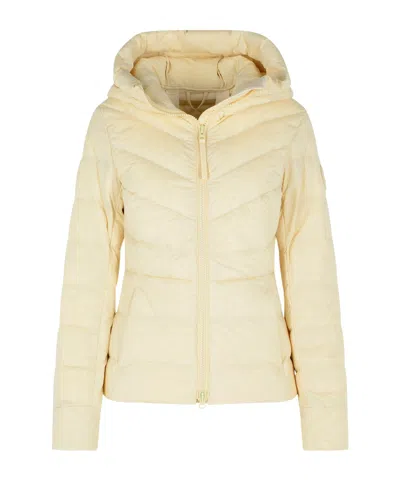 Canada Goose Hooded Long Sleeve Quilted Jacket In Neutral