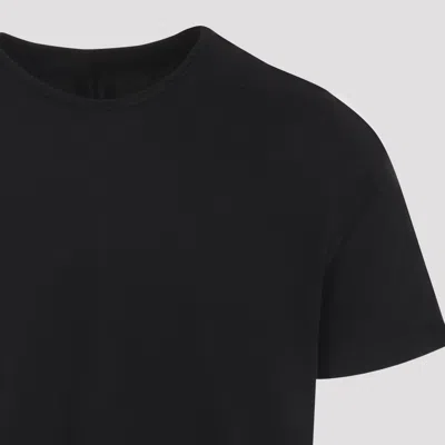 Rick Owens Drkshdw Drkshdw By Rick Owens Relaxed Fit Black Cotton T-shirt With Crew Neckline In Black