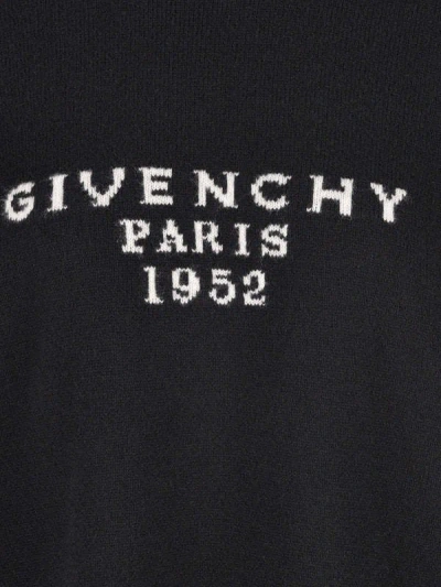 Givenchy Womens Black Brand-intarsia Round-neck Wool And Cashmere Sweater