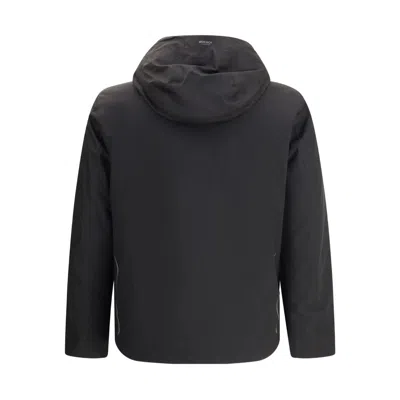 Woolrich Zippered Long-sleeved Casual Jacket In Black