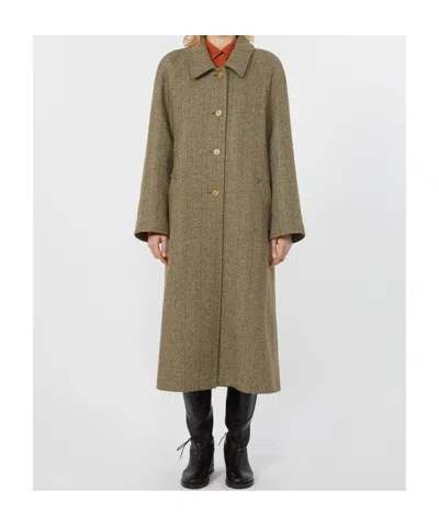 Weekend Max Mara Weekend Signature Ugola Wool Blend Coat In Brown