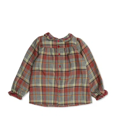 Bonpoint Long Sleeve Shirt In Brown