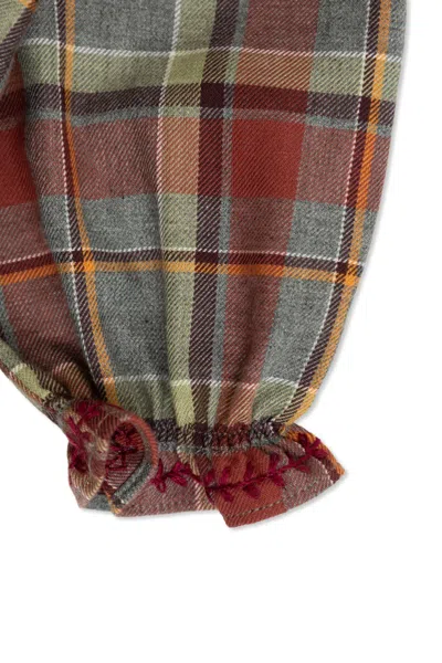 Bonpoint Long Sleeve Shirt In Brown