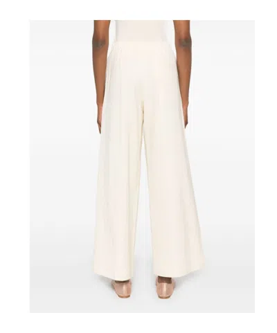 Forte Forte Women Cotton High-waisted Trousers In Pink