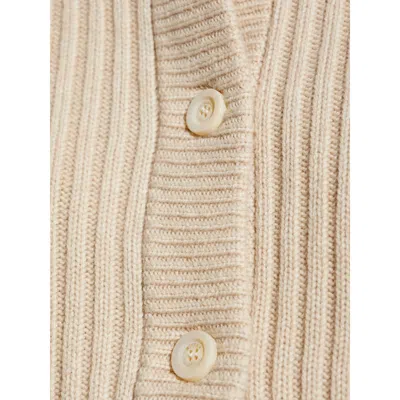 Max Mara Long-sleeved Sweater Jacket In Neutral