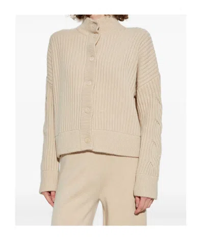 Max Mara Long-sleeved Sweater Jacket In Neutral