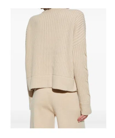 Max Mara Long-sleeved Sweater Jacket In Neutral