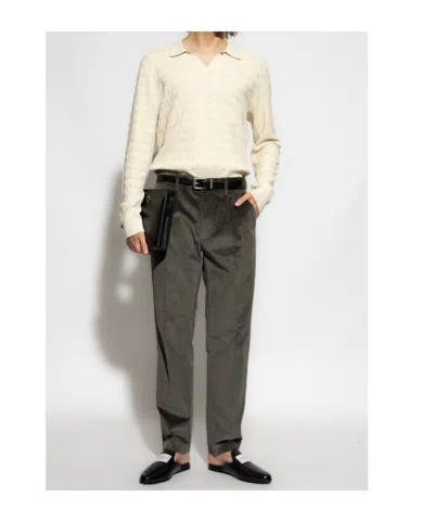 Rag & Bone Harvey Johnny Collar Relaxed Polo In White