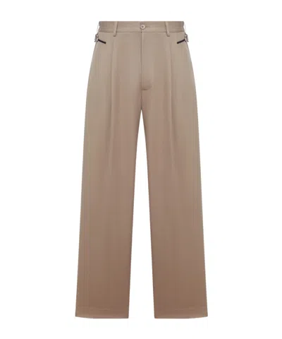 Magliano Tailored Trousers With Adjustable Waist In Brown