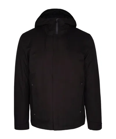 Woolrich Zippered Long-sleeved Casual Jacket In Black