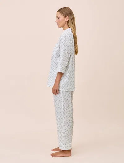 Papinelle Swiss Dot Crop Pajamas In White