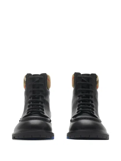 Burberry Brown Leather Amphibian Rogue In Animal Print