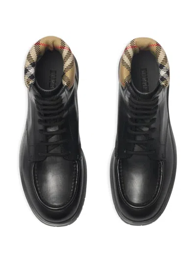 Burberry Brown Leather Amphibian Rogue In Animal Print