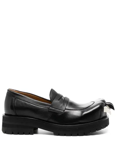 Charles Jeffrey Loverboy Black Moggies Claws Loafers In Black