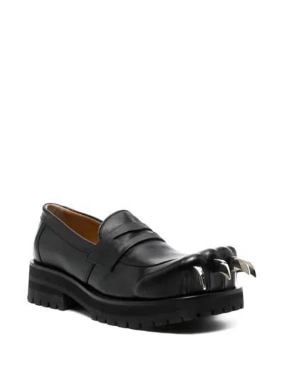 Charles Jeffrey Loverboy Black Moggies Claws Loafers In Black