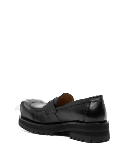 Charles Jeffrey Loverboy Black Moggies Claws Loafers In Black