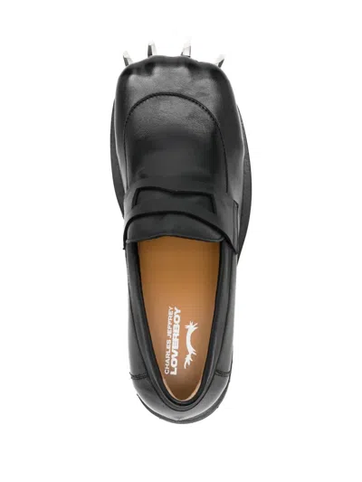 Charles Jeffrey Loverboy Black Moggies Claws Loafers In Black