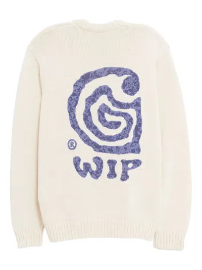 Carhartt Ivory Cotton Blend Helix Sweater In White
