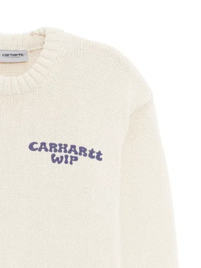 Carhartt Ivory Cotton Blend Helix Sweater In White