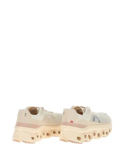 On Breathable Fabric Sneakers With Sculpted Rubber Sole In Brown