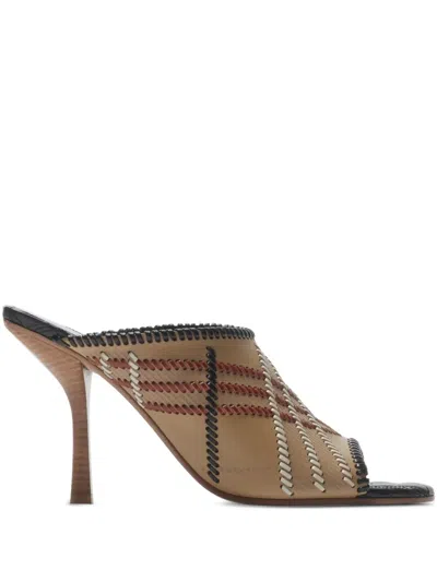 Burberry Cabana Sandals In Brown