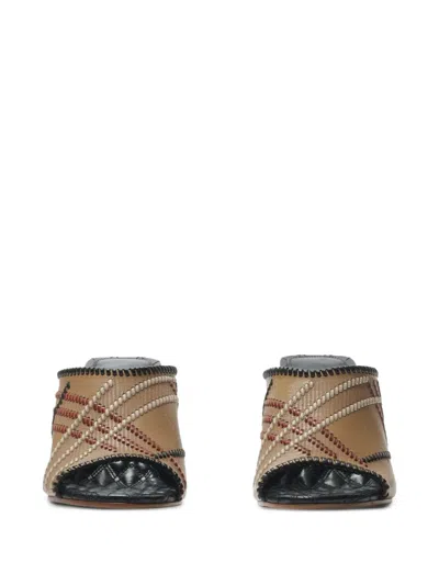 Burberry Cabana Sandals In Brown