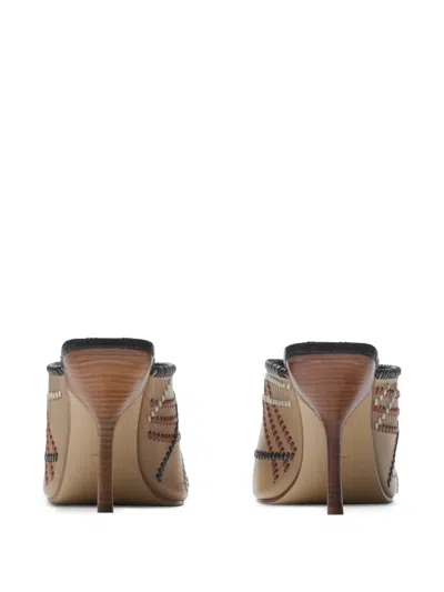 Burberry Cabana Sandals In Brown