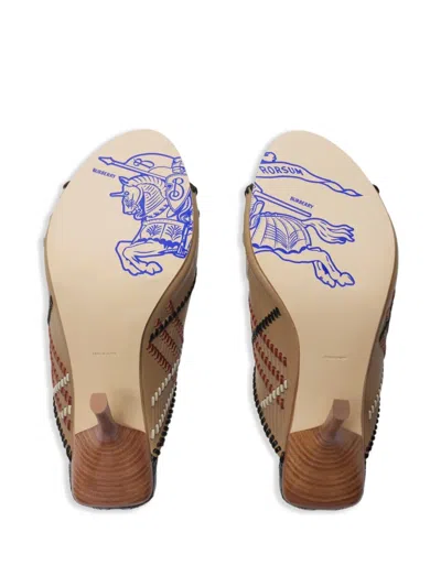 Burberry Cabana Sandals In Brown