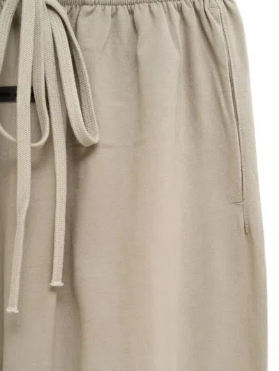 Essentials Drawstring Elastic-cuff Track Pants In Brown