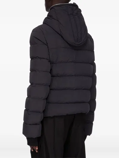 Rick Owens Mens Black Gimp Padded Shell-down Jacket In Black