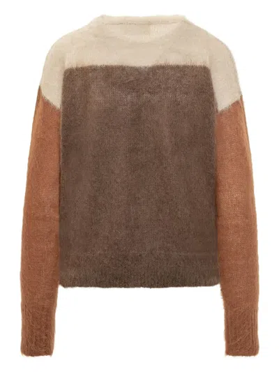 Isabel Marant Étoile Isabel Marant Etoile Multicolor Mohair Blend Madeline Sweater In Brown