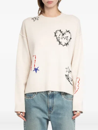 Zadig & Voltaire Zadig&voltaire Markuz Ws West Graph Clothing In Neutral