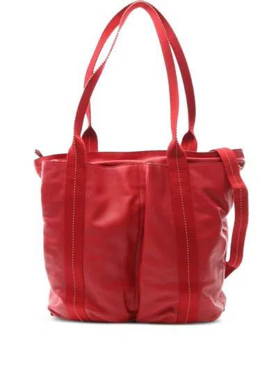 Pre-owned Hermes 2010s Caravan Gm Shoulder Bag In Red