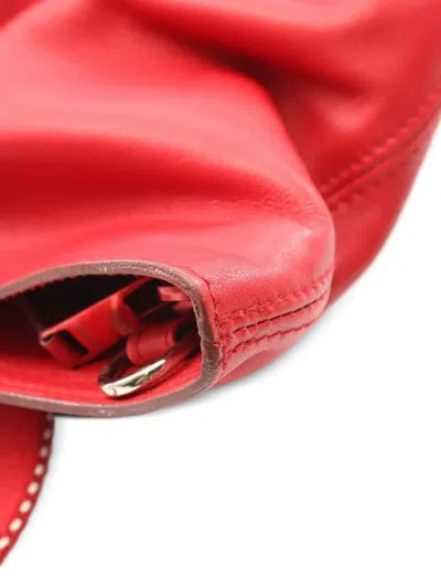 Pre-owned Hermes 2010s Caravan Gm Shoulder Bag In Red