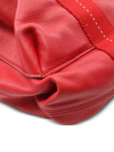 Pre-owned Hermes 2010s Caravan Gm Shoulder Bag In Red
