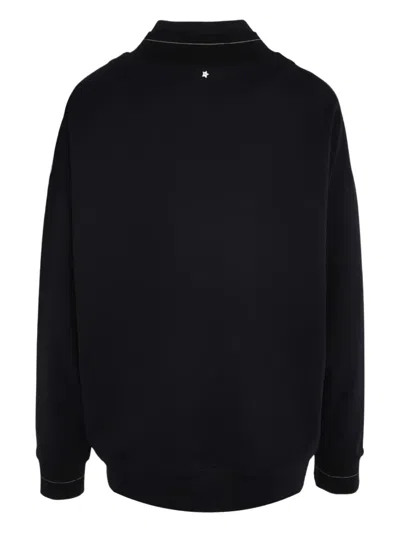 Lorena Antoniazzi Zip-front Sweatshirt In Black