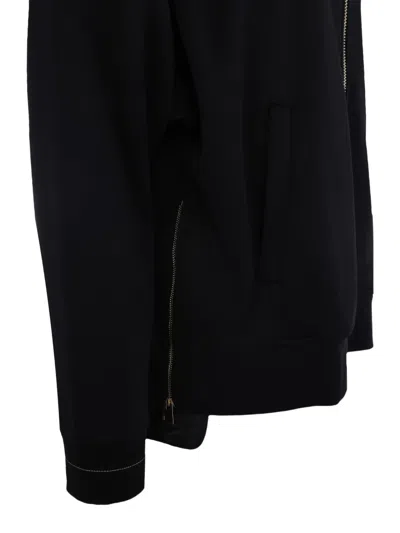Lorena Antoniazzi Zip-front Sweatshirt In Black