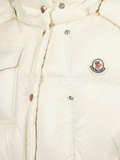 Moncler Quilted Hooded Puffer Gilet In White