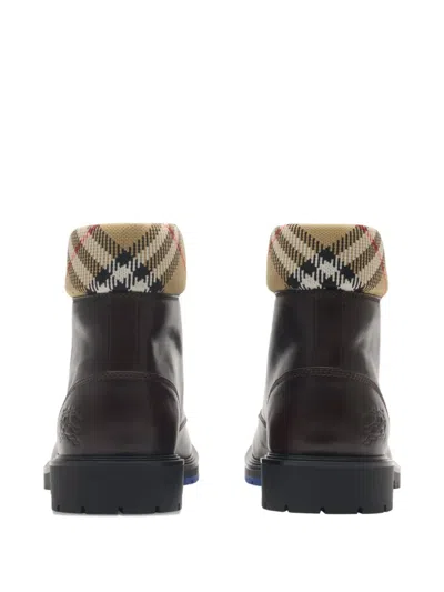 Burberry Rogue Amphibious Ankle Boots In Brown