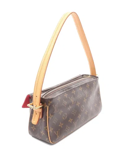 Pre-owned Louis Vuitton 2010s Vivacite Mm Shoulder Bag In Brown