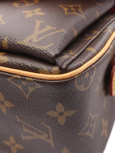 Pre-owned Louis Vuitton 2010s Vivacite Mm Shoulder Bag In Brown