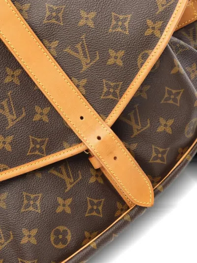 Pre-owned Louis Vuitton 1987 Saumur 35 Shoulder Bag In Brown