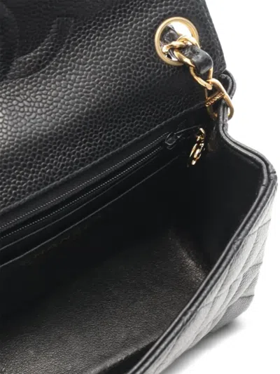 Pre-owned Chanel 2004-2005 Mini Matelasse Chain Shoulder Bag In Black